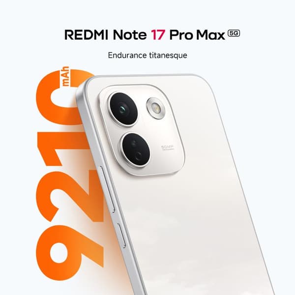 Smartphone - XIAOMI - Redmi Note 17 Pro Max 5G - 8GB RAM - 256GB - Svart Svart