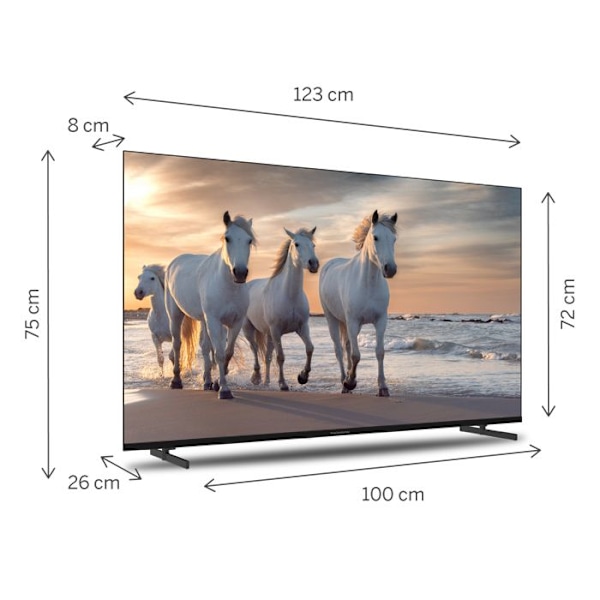 THOMSON 55UA5S13 - TV 55 Tum (139 cm) 4K UHD Smart Android TV, Google Assistant, Wi-FI, Dolby Digital