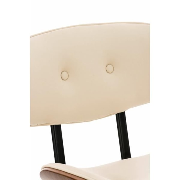 Sarnia I barstol - CLP - Brun - Modern - Ergonomisk träsits - konstläderöverdrag Valnöt/beige