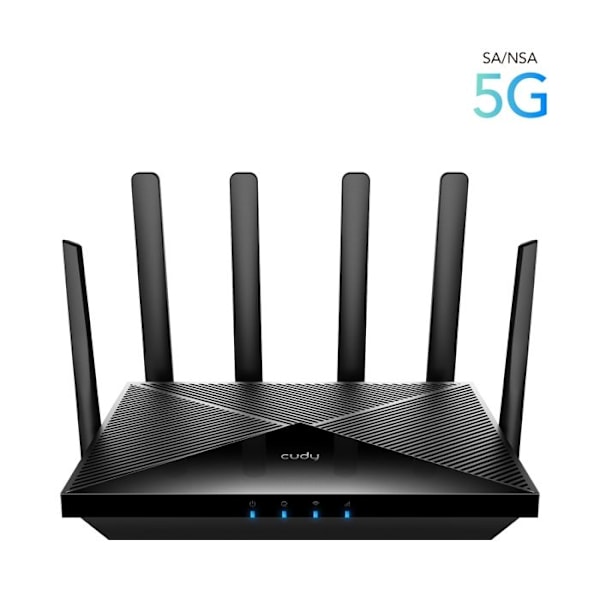 Cudy P5 Ax3000 Wifi Dual-Band 6 5G Sa/Nsa Gigabit Router Svart
