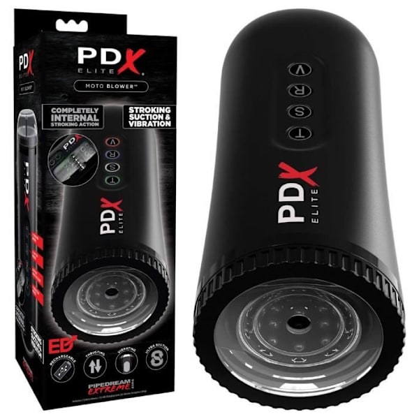 Masturbator - Pipedream - Moto Blower - Laddningsbar - Sug - Automatiska vibrationer