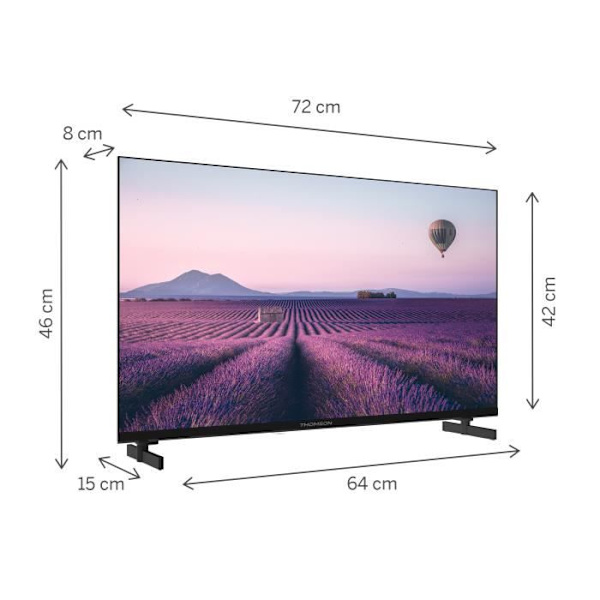 THOMSON 32" (81 cm) LED Smart FHD TV - Android TV - (DVB-C/S2/T2, Netflix, Prime Video, Disney+) - 32FA2S13 - 2023
