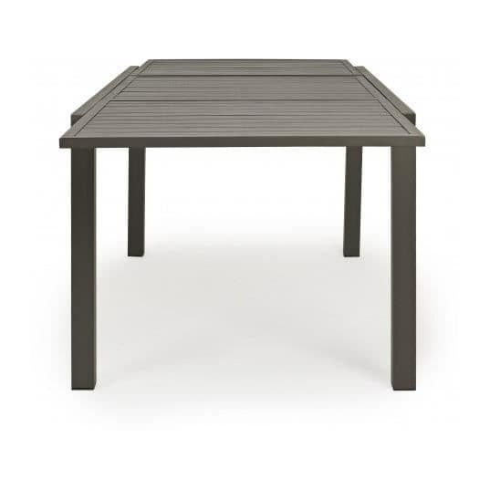 Utebord - Hilde - 160/240 x 90 - Grå - Integrerad förlängning - Aluminiumstruktur Grå