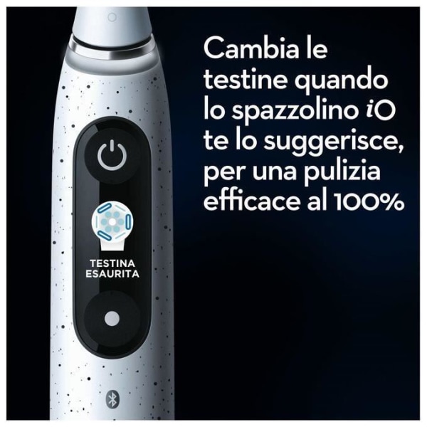 Oral-B iO 10 uppladdningsbar elektrisk tandborste Vit, 1 huvud, 1 laddningsbart resväska, 1 iO Sense-laddare
