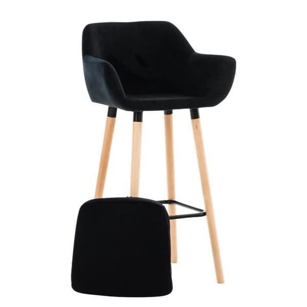 -CLP-Barstol Grant sammet-Array svart