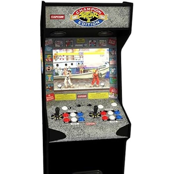 Arkadmaskin - ARCADE1UP - Street Fighter Deluxe - Svart - Arkadspel Svart