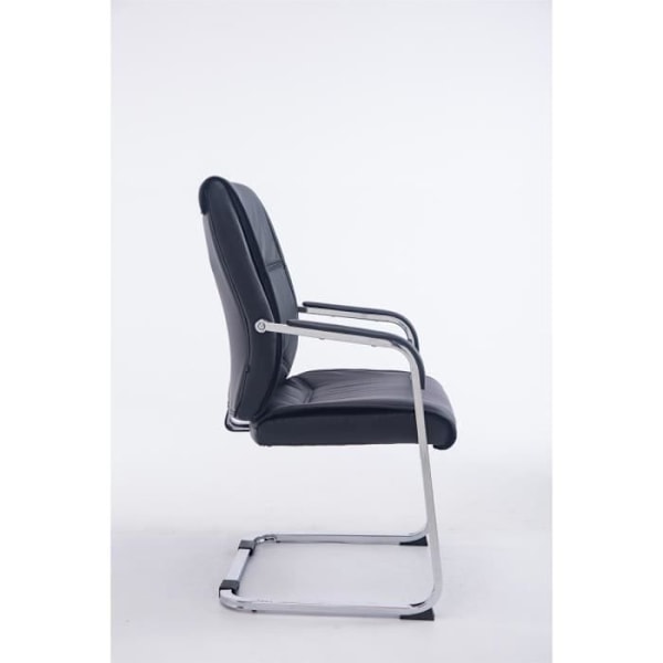 XL Anubis Visitor Chair - CLP - Svart - Imiterat läder - Med armstöd - Inomhus Svart