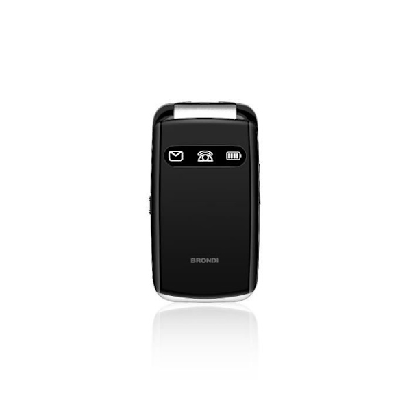 BRONDI Amico Favoloso Mobiltelefon - Dual SIM Flip 2,8' 1,3 MP 800 mAh Svart Svart