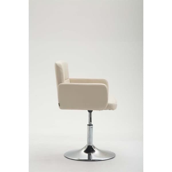 -CLP-Fauteuil lounge Los Angeles konstläder-Array grädde