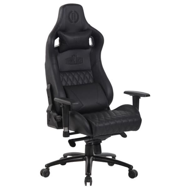 -CLP-Gamer kontorsstol Keren i äkta läder-Array svart