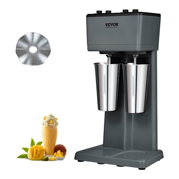 Elektrisk mixer för Milkshakes-VEVOR- 2 Heads Milkshake Machine 500 W-Beredning av drycker Milk Tea Smoothie Home Bar