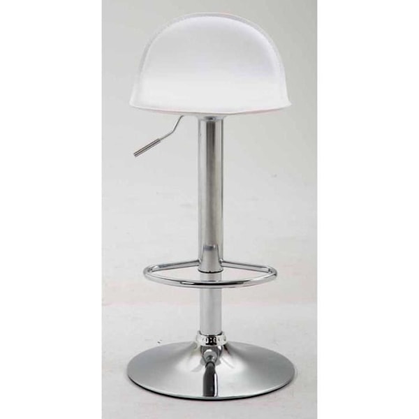 Set med 2 Lana V2 designbarstolar i konstläder - Vit - CLP - Inomhus - Metall - Justerbar i höjdled Vit