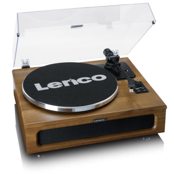 Lenco LS-410WA - Skivspelare med 4 högtalare - Trä