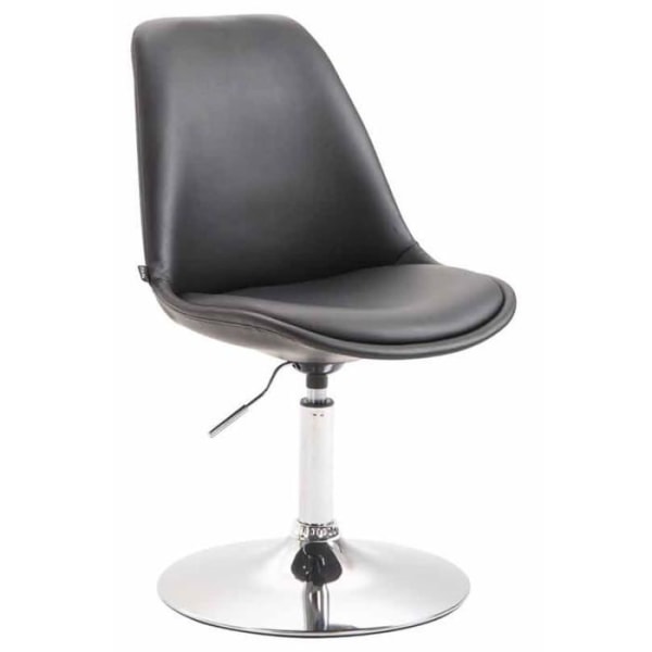 Maverick matstol i konstläder - Svart - Modern design - Bekväm - Justerbar i höjdled Svart