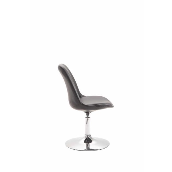 Maverick matstol i konstläder - Svart - Modern design - Bekväm - Justerbar i höjdled Svart