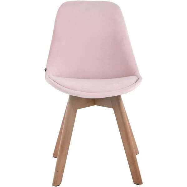 Borneo V2 besöksstol i sammet - Pink-Nature - Chic och Glamour Design rosa