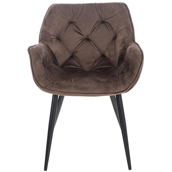 Matsalsstolar - CLP - Tanna - Sammet - Brun - Set om 4 brun