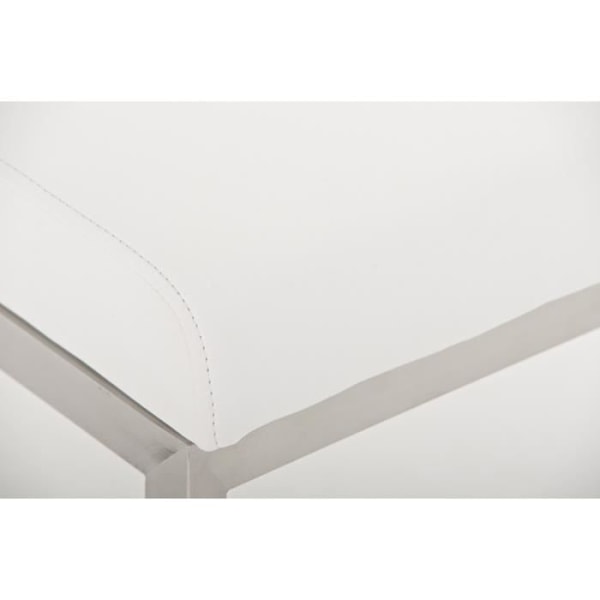 Set med 2 Paros barstolar i konstläder - CLP - Vit - Modernt - Design - Kök Vit
