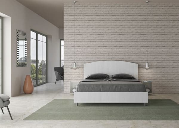 Lit - Ityhome - Dora - 160x200 cm - Vit ask - Nutida design vit aska