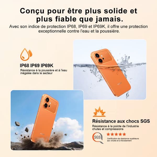 Smartphone 5G - HONOR 600 8GB RAM 512GB - Snapdragon 7 Gen4 200MP - Orange Version EU