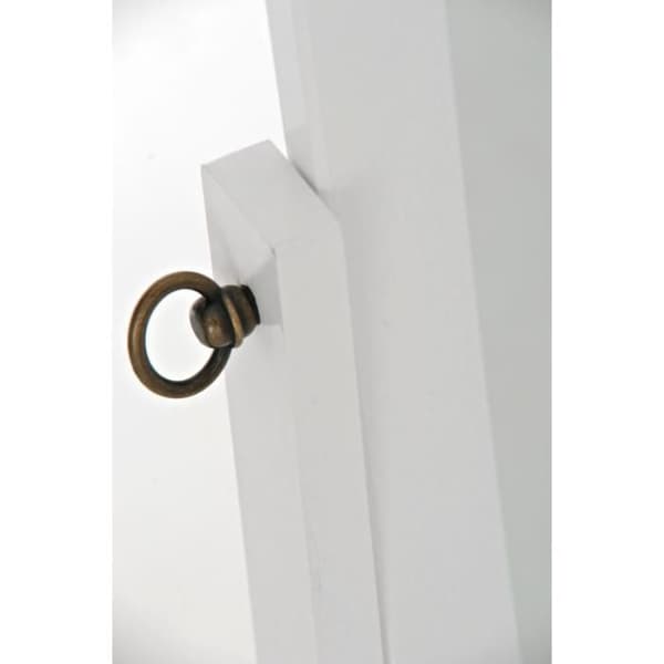 -CLP-Golvmirror Yolanda med hjul-Array Vit