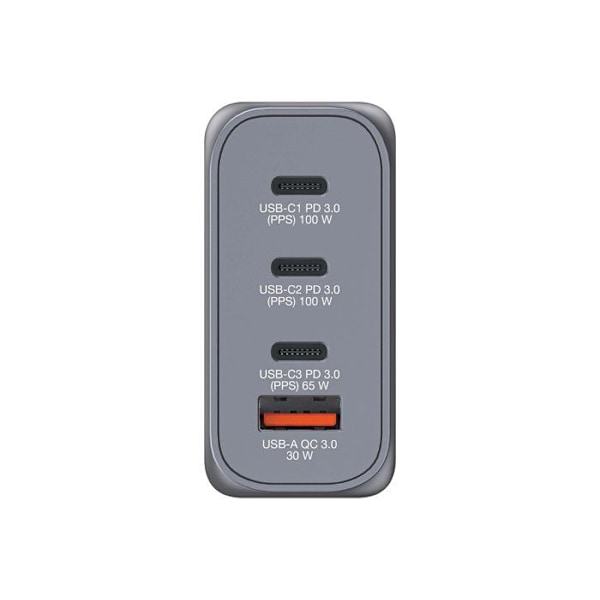 TELEFON, LADDARE, VÄGG, Verbatim Gnc-100 Gan Laddare 4 Portar 100w Egenskaper Huvudfärg Grigio Antal USB-portar