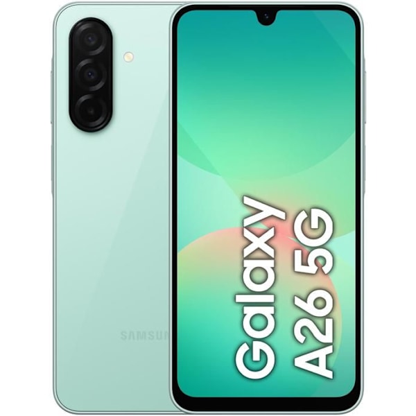 Samsung Galaxy A26 5G 6 Go/128 Go Grön (Mint) Dubbel SIM A266 Mintfärgad