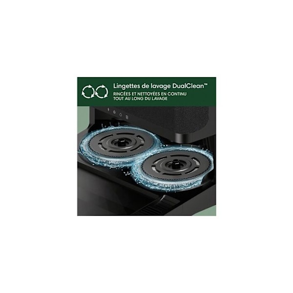 Robotdammsugare - iRobot - Roomba Plus 405 - Svart - IoT-kompatibel - Programmerbar rengöring Svart