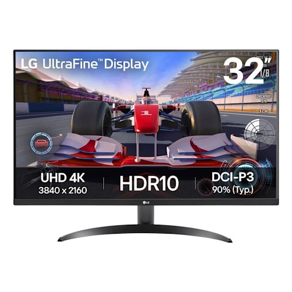 PC-skärm - LG - 32UR500K-B - 32" UHD 4K - HDR10 - 4 ms - LCD Svart