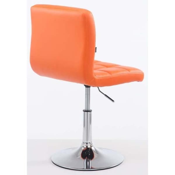 -CLP-Set med 2 Palma V2 loungefåtöljer i justerbart och svängbart konstläder-Array orange