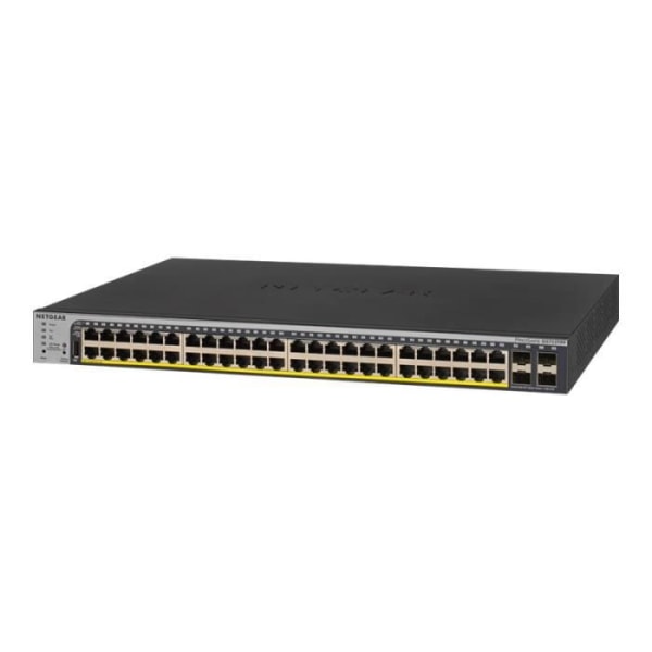 NETGEAR ProSafe GS752TPP Hanterbar Ethernet-switch med 48 portar - 3 lager stöds - Modulärt - Twisted Pair, fiberoptisk