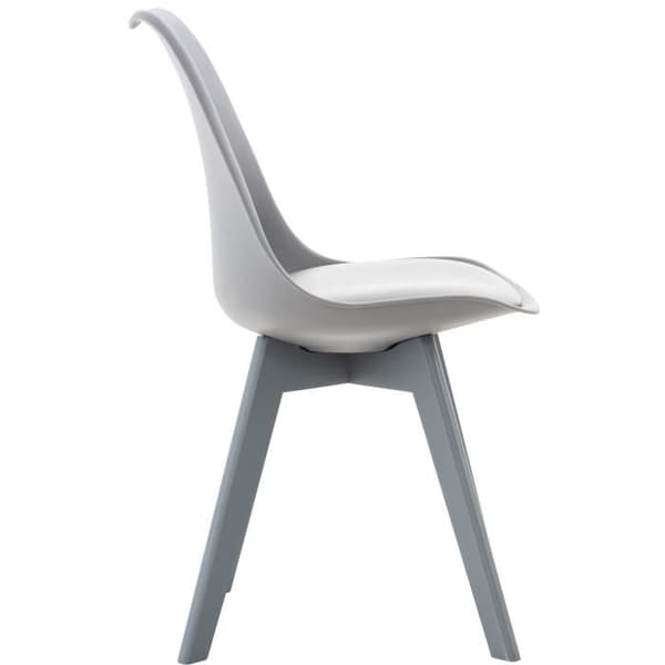 Set med 4 stolar - LinCHAVORNAY Art - Finish (Grå-Grå) Grå