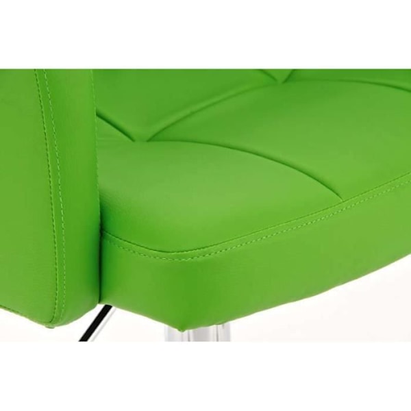 Barstol - CLP - LOS ANGELES - PU-design - Justerbar 64-85 cm - 360° vridbar grön
