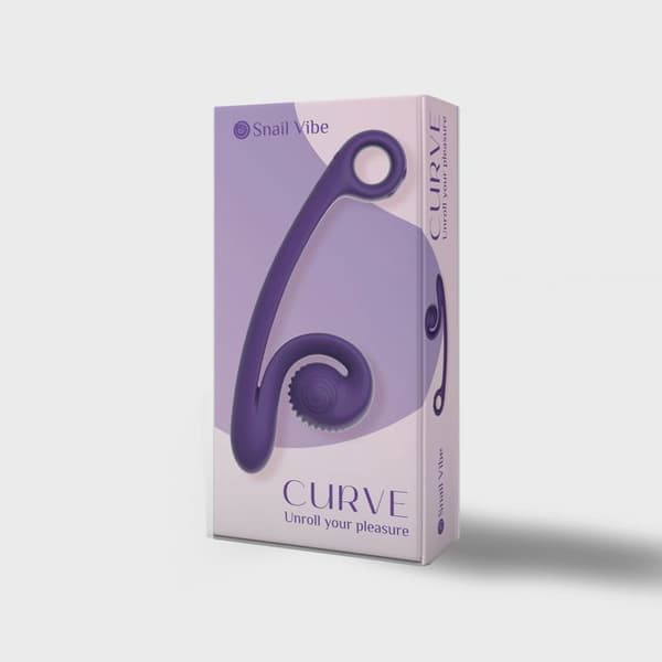 Snail Vibe Curve Double Vibrator - Lila Violett