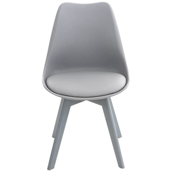 Set med 4 stolar - LinCHAVORNAY Art - Finish (Grå-Grå) Grå
