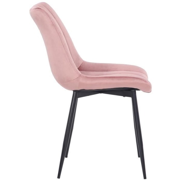 Pink Velvet Dining Chair - CLP - Rahden - Bekväm och design Rosa