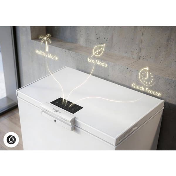Frysskåp - WHIRLPOOL - W3RHS37EW2 - Fristående - 371L - 40db(A) Vit