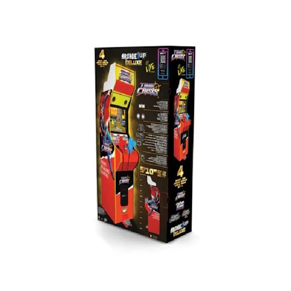 Arcade1Up - Time Crisis Deluxe Arcade Machine - Inomhus - Unisex - Röd - 12 år och uppåt röd färg