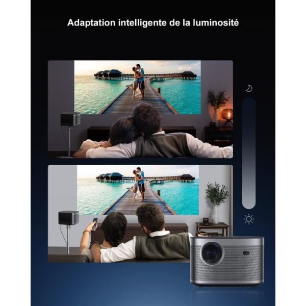 XGIMI Horizon DLP Videoprojektor - Full 1080p - 2200 ANSI Lumens Android TV - Hemmabio - Harman/Kardon Sound