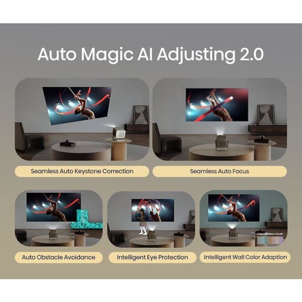 Mini-projektor - HISENSE - M2 Pro - Laser - 4K Ultra HD - Kompatibel med 3D