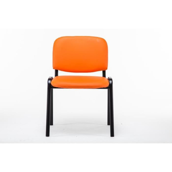 Besöksstol - CLP - Ken - Imiterat läder - Orange - Inomhus - Metall Orange