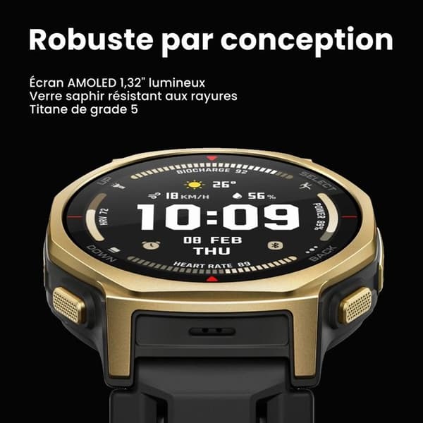Amazfit T-Rex 3 Pro GPS 44 mm Svart (Tactic Black)