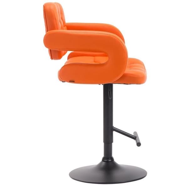 Dublin barstol i konstläder, orange-svart orange