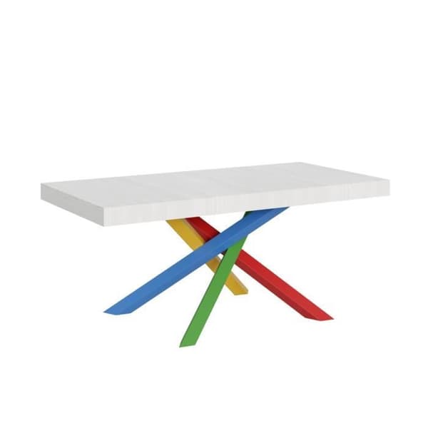 Utdragbart bord - Volantis - 90x180/284 cm - White Ash - 4/B Vit