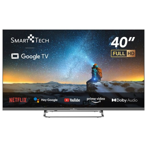 Smart Tech TV Full HD 40" (100 cm) 40FG01V, Google TV, HDMI, USB, HEVC, Dolby Audio, HDR 10, Google Assistant