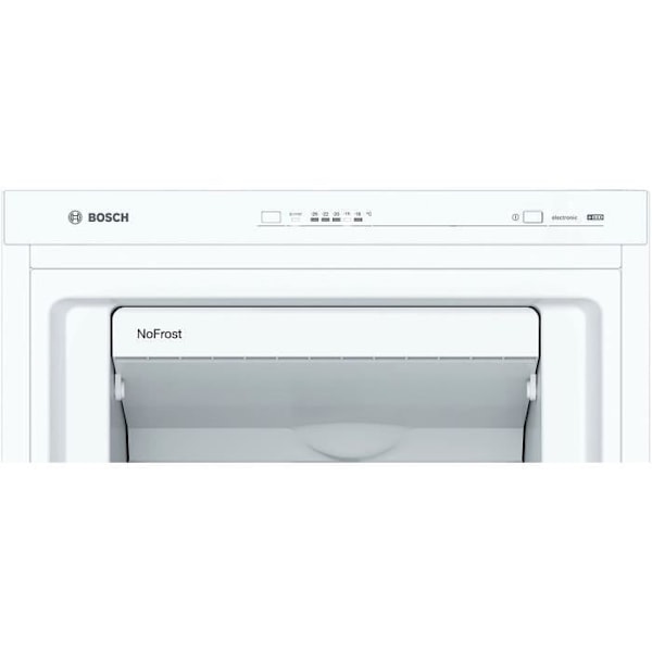 BOSCH GSN33VWEP - Upprättstående frys - 225 L - No frost multiairflow kall - L 60 x H 176 cm - Vit