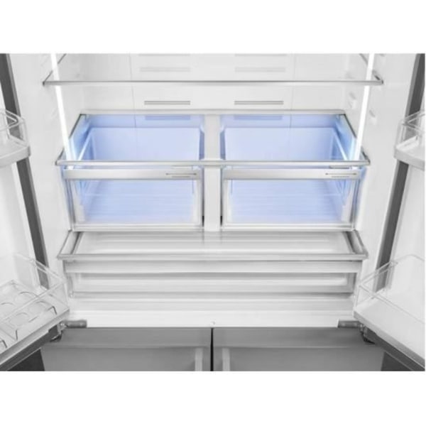 SMEG FQ60XF 4-dörrars kylskåp - 572L - Extra Fresh Zone 0°C - LED - Grå
