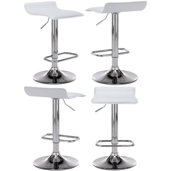 -CLP-Barset Esberg med 1 hög bord och 4 barstolar-Array Vit