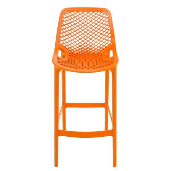 -CLP-Set med 2 utomhusbarstolar Air-Array orange
