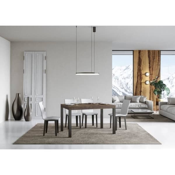 Utdragbart bord - Everyday - 90x120/224 cm - Valnöt - Antracit Valnöt